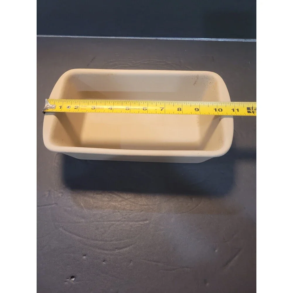 Pampered Chef Family Heritage Stoneware Loaf Pan 9x5 Unglazed #930 Vintage